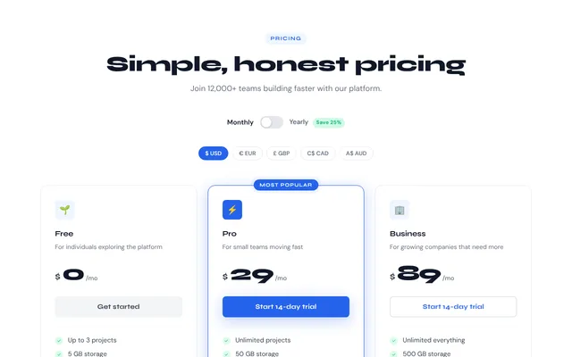 Preview of saas + faq