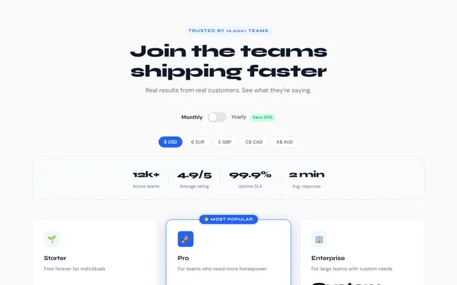 Preview of social proof