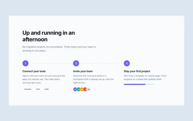 Preview of how it works in three steps
